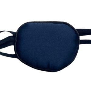 1185 ooglapje zijde - eyepatch - luxe - navy blue - Blauw - 2