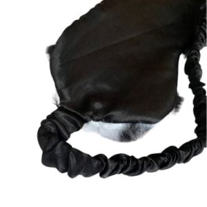 41241 slaapmasker KOE - pluche wit met zwarte stippen 3